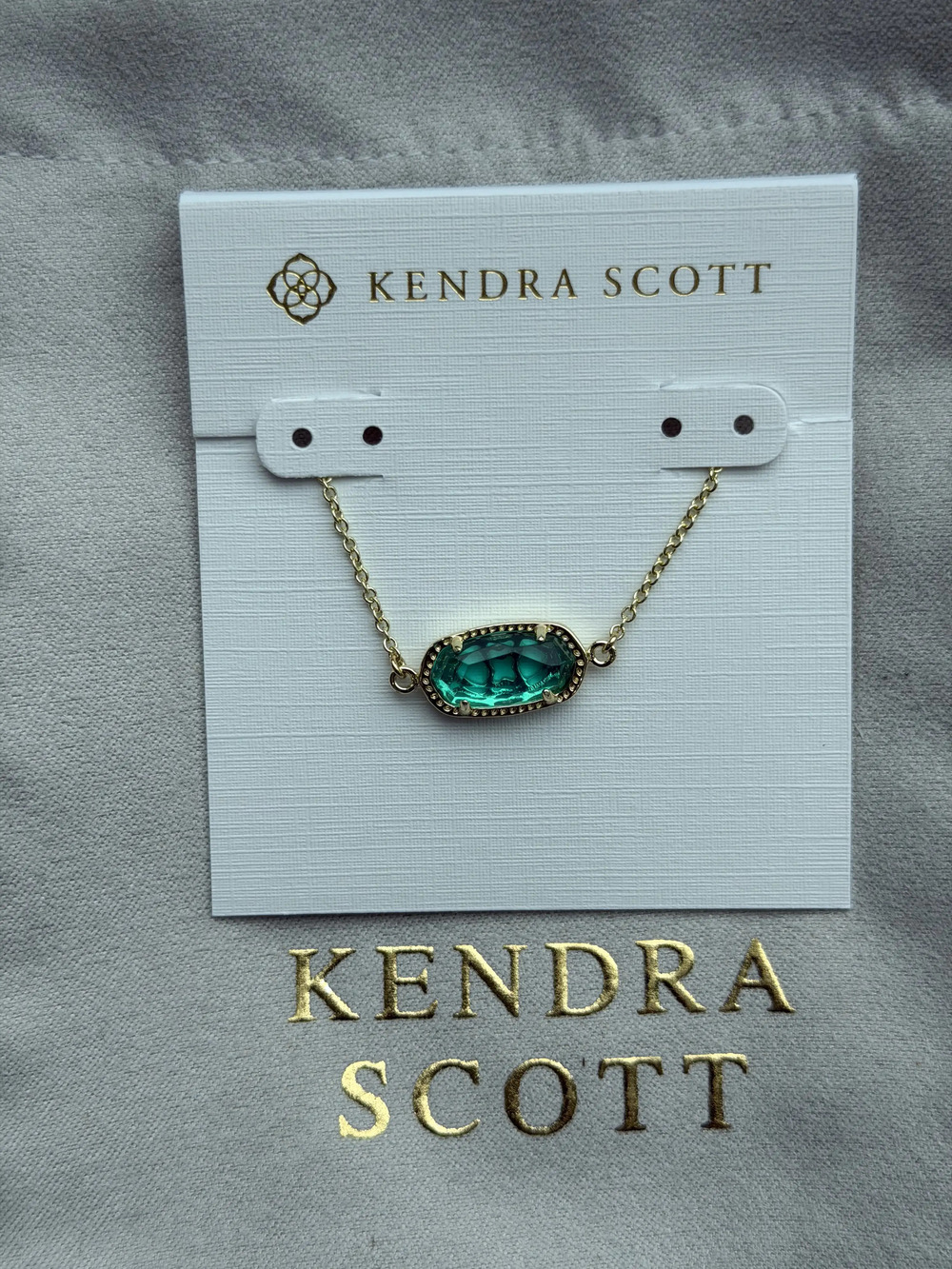 Kendra Scott Green Pendant Bracelet